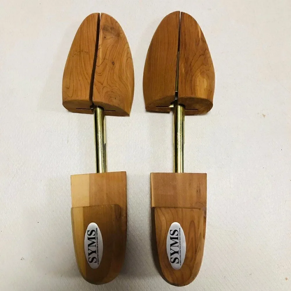 Vintage Shoe Keeper Tree Wood Mens M